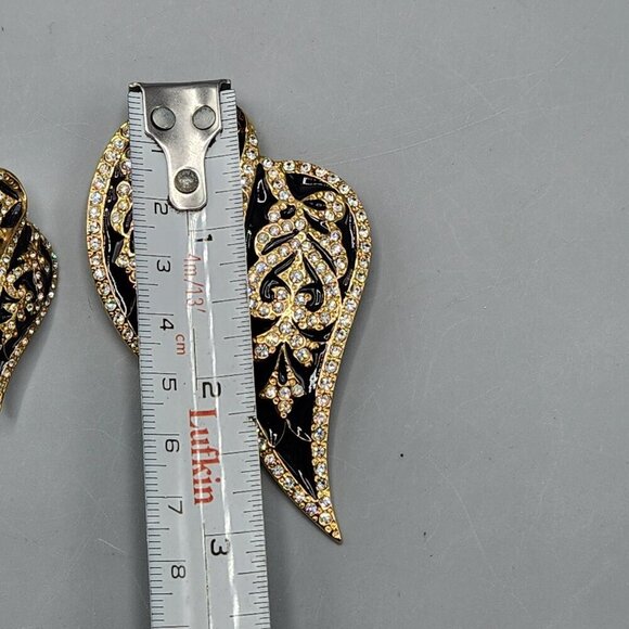 Butler Jewelry Crystal Leaf Brooch Earrings + Elephant Pin Vtg Costume Set - Picture 12 of 13